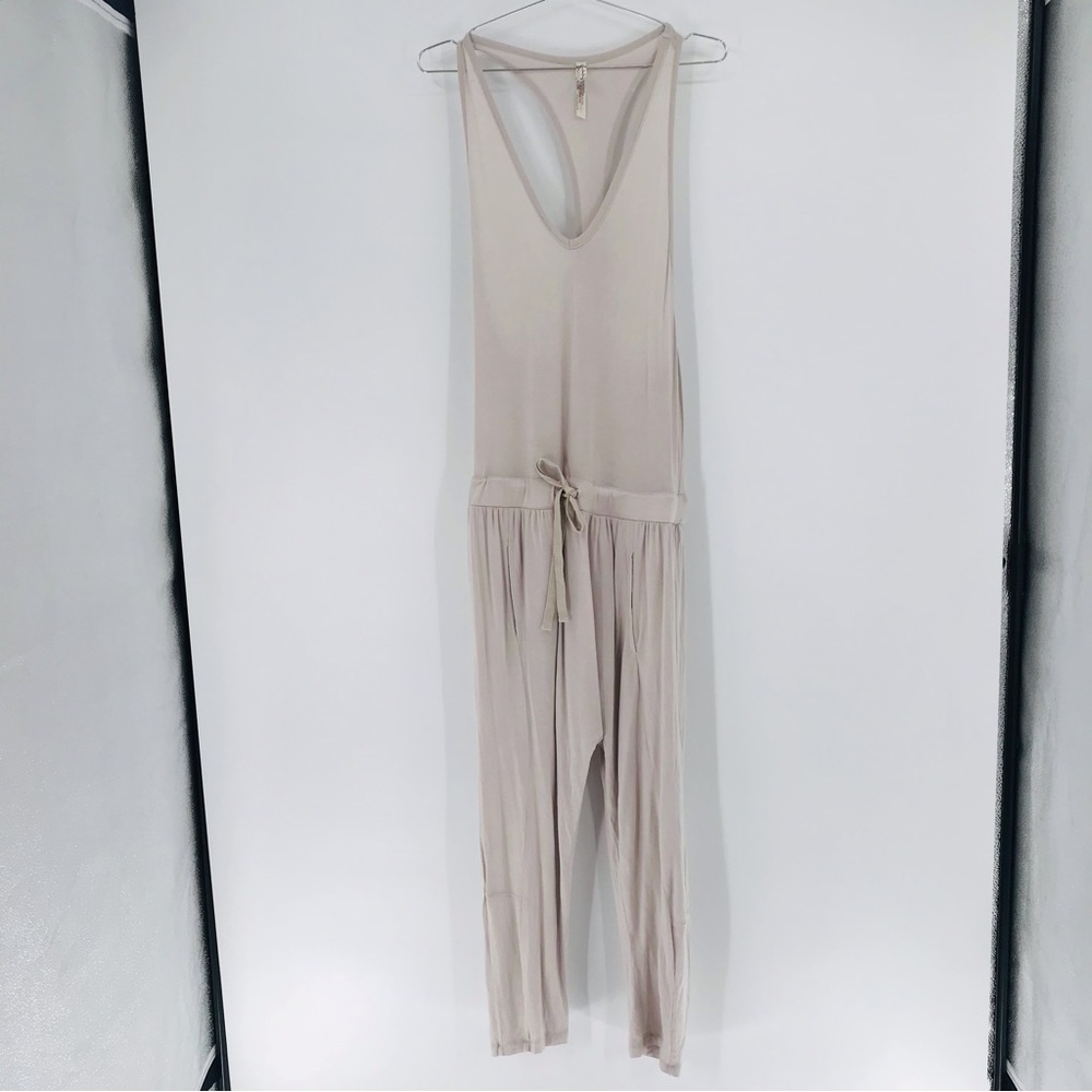Free People Racerback Straight Leg Cropped Jumpsuit Size XS